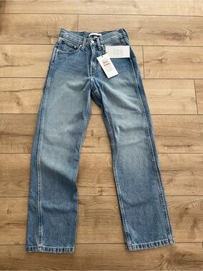 NWT Calvin Klein Jeans | Mid Blue Wash Premium Denim Straight Leg | Size 26 x 28